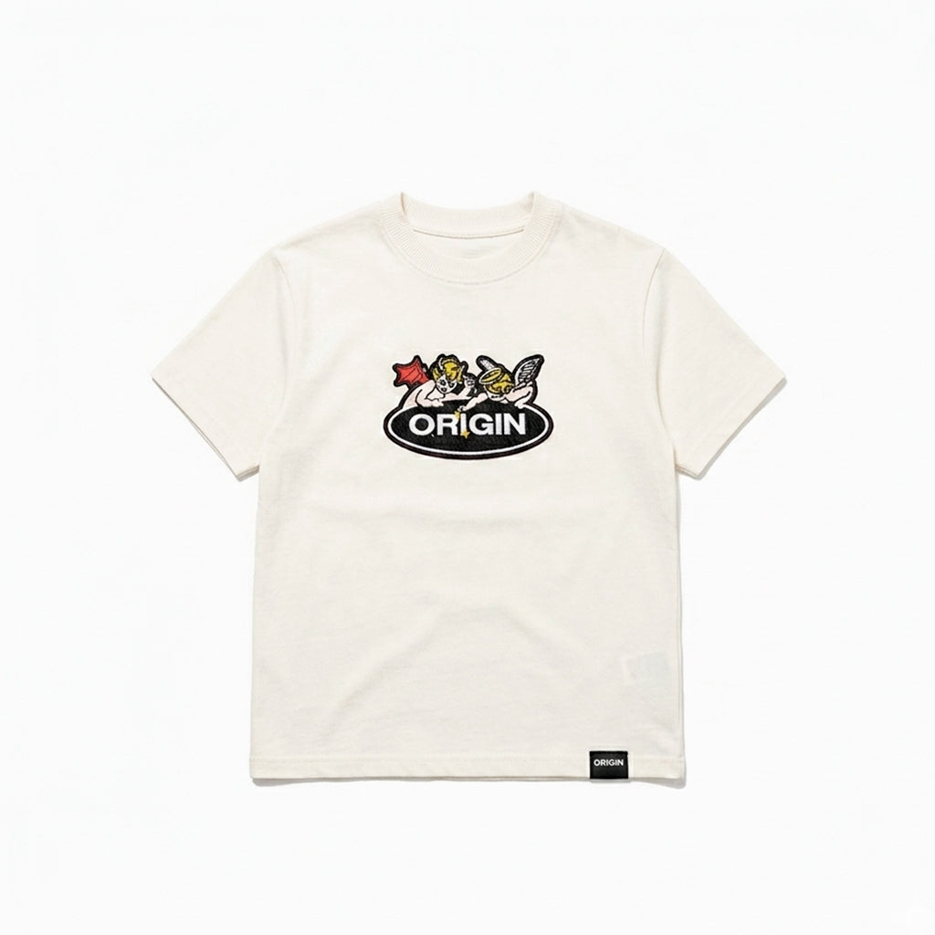 BABY TEE ORIGIN WHITE MARFIL